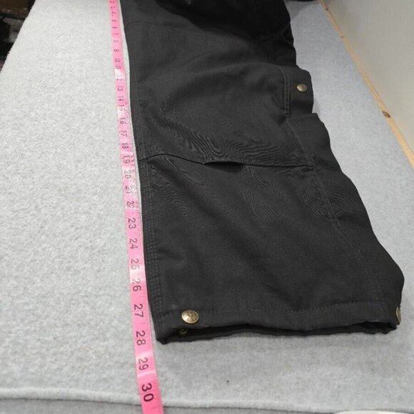 Berne Insulated Overalls Medium Short 40-42 Black Bib Canvas Workwear - Picture 12 of 16